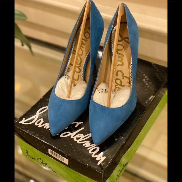 Nib Sam Edelman Hazel Pump Malibu Blue 